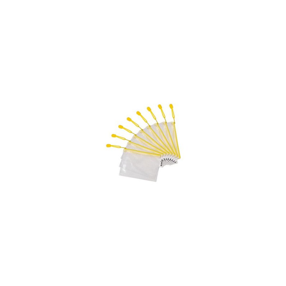 djois by tarifold Pochette à zip ZIPPER, A6, PVC, jaune