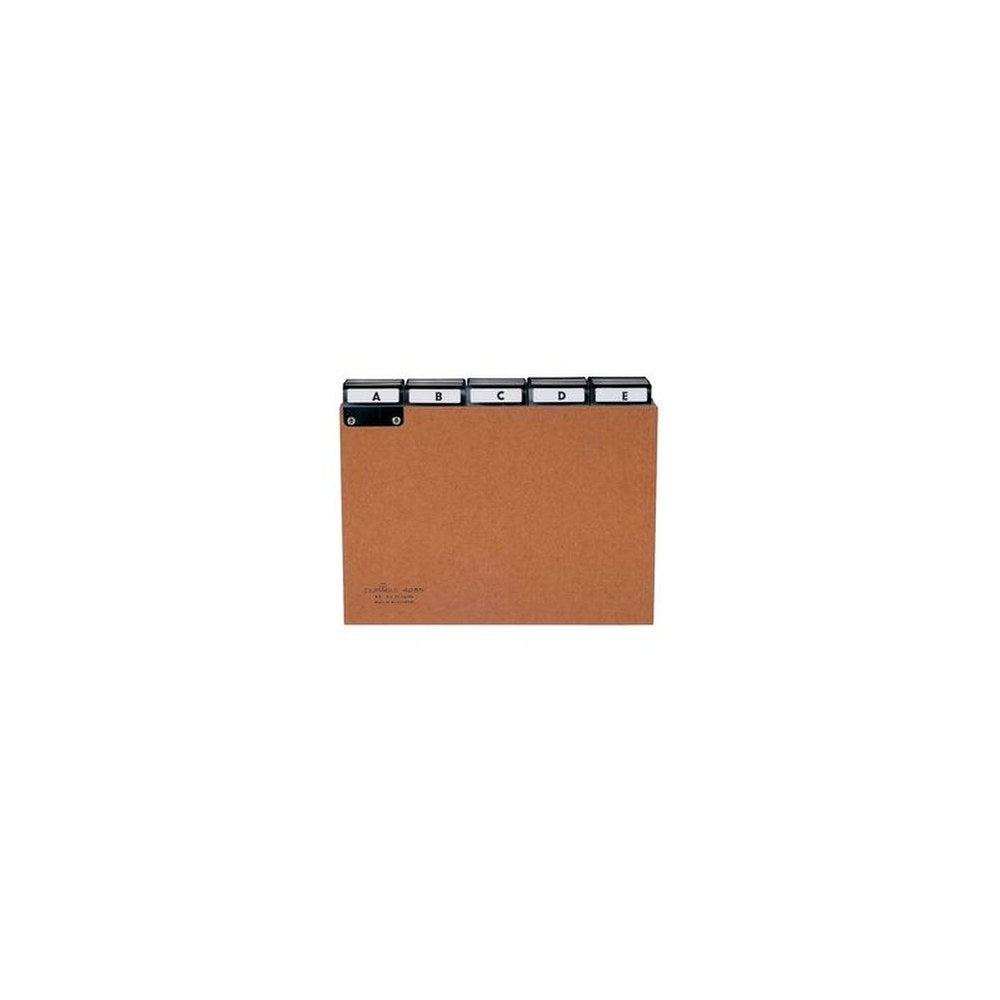 DURABLE Karteiregister A - Z, Pressspan, DIN A4 quer, braun