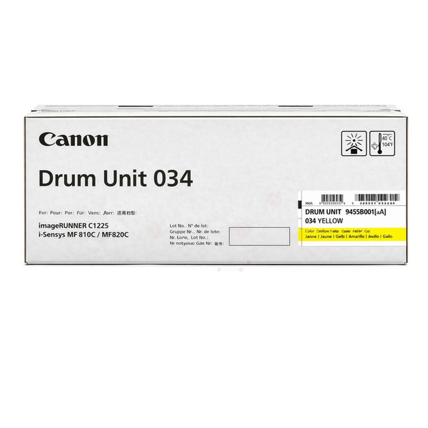 Tambour d'origine Canon 9455B001 / 034 - jaune