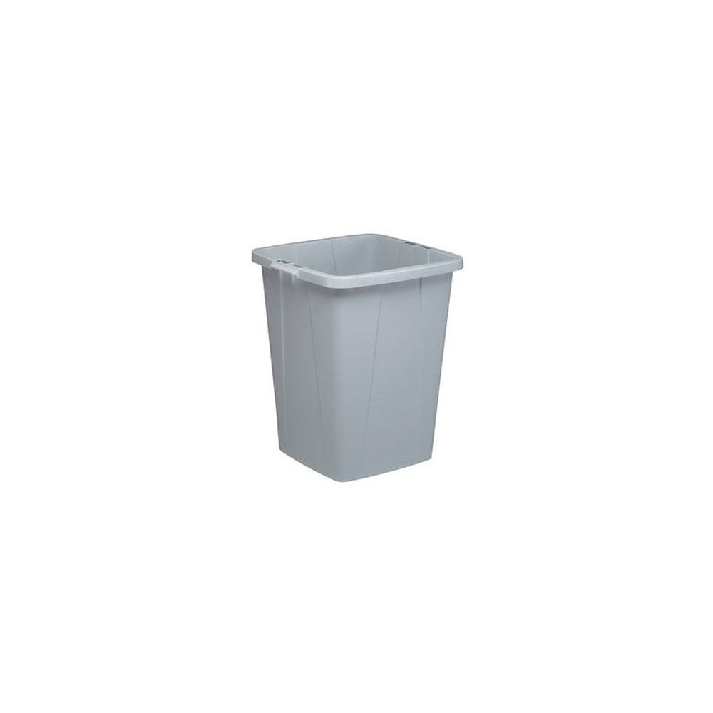 DURABLE Poubelle DURABIN 90, carré, pour le tri, gris