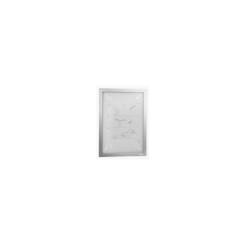 DURABLE Cadre magnétique DURAFRAME WALLPAPER, A4, argent