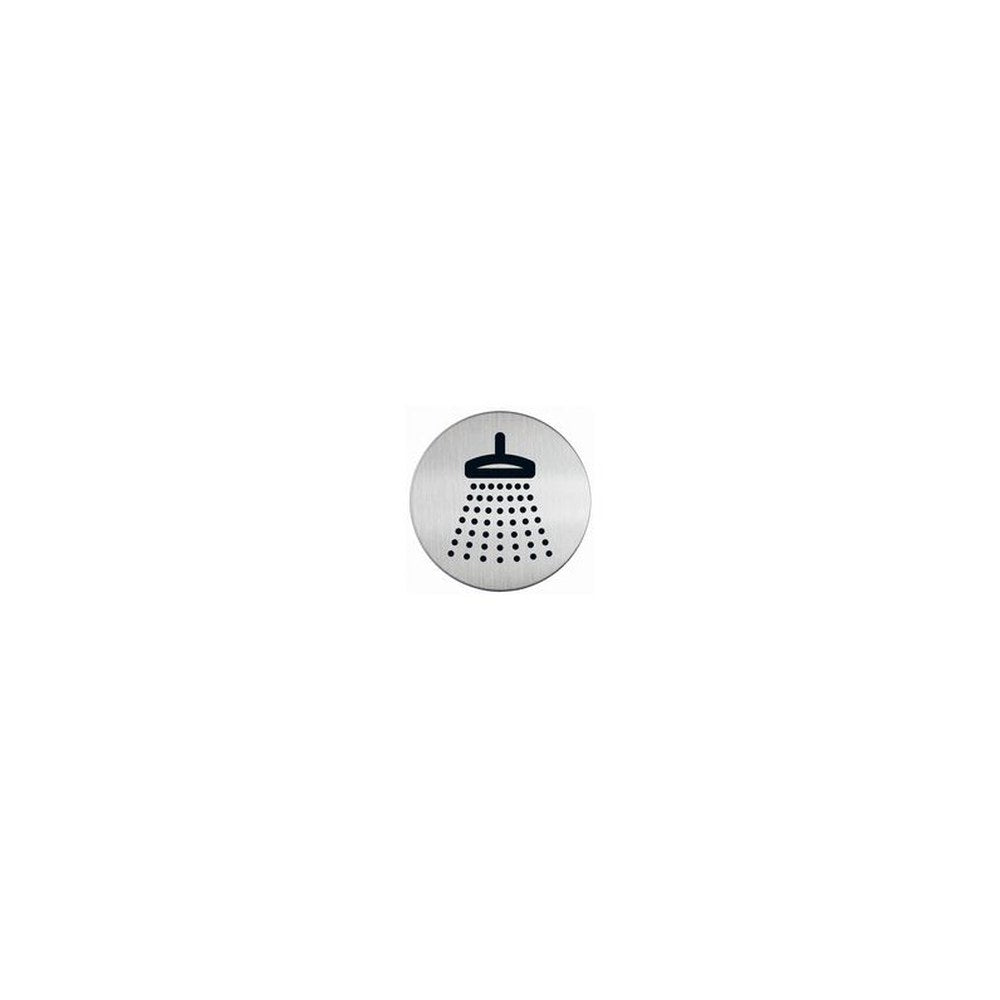 DURABLE Pictogramme "Douche", diamètre: 83 mm, argent