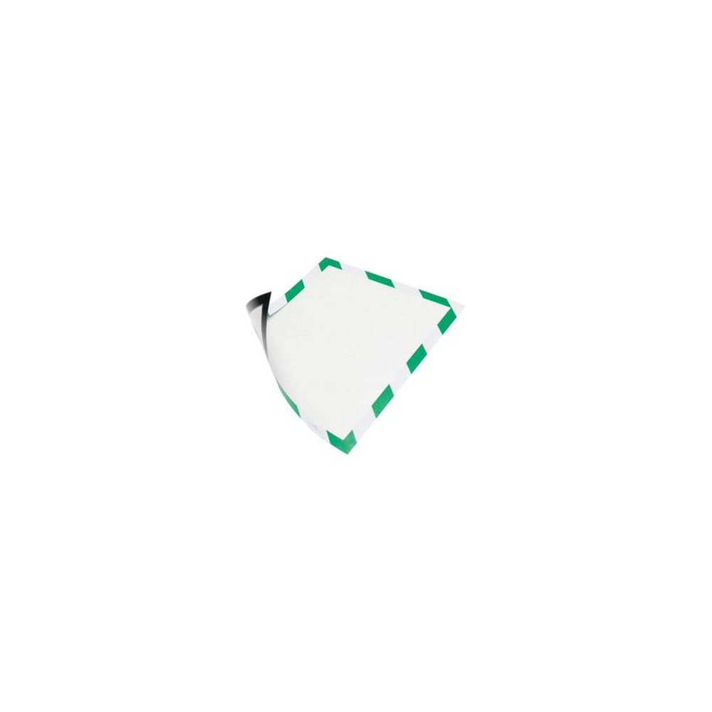 DURABLE Cadre magnétique SECURITY, format A4, vert/ blanc