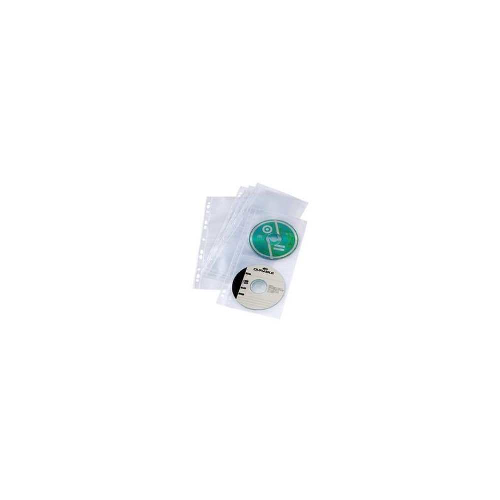 DURABLE Pochette CD/DVD COVER LIGHT S, pour 4 CD, en PP