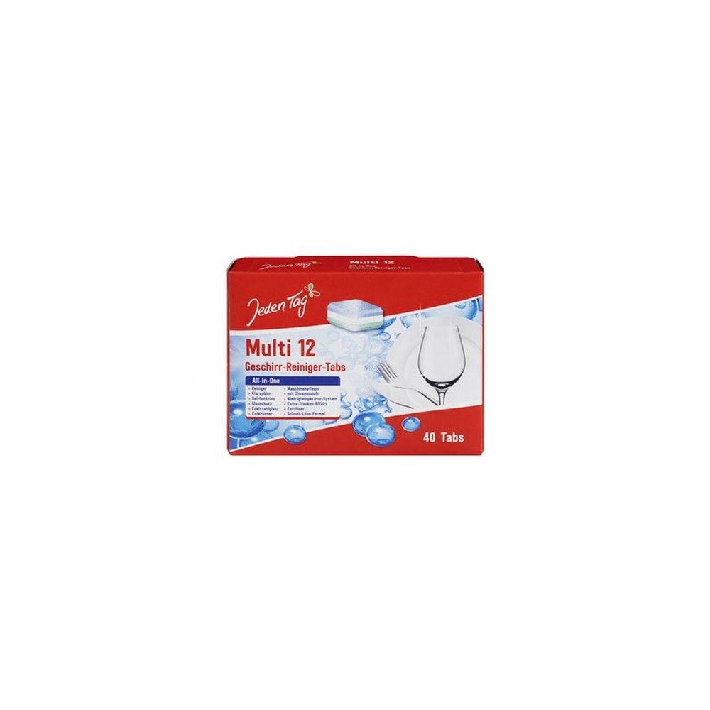 Jeden Tag Pastille de lave-vaisselle Multi 12, 40 tablettes