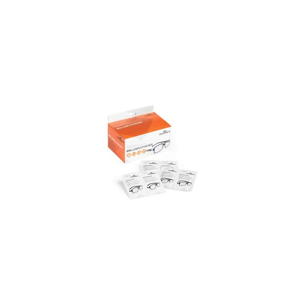 DURABLE Lingette nettoyante pour lunettes, paquet de 100