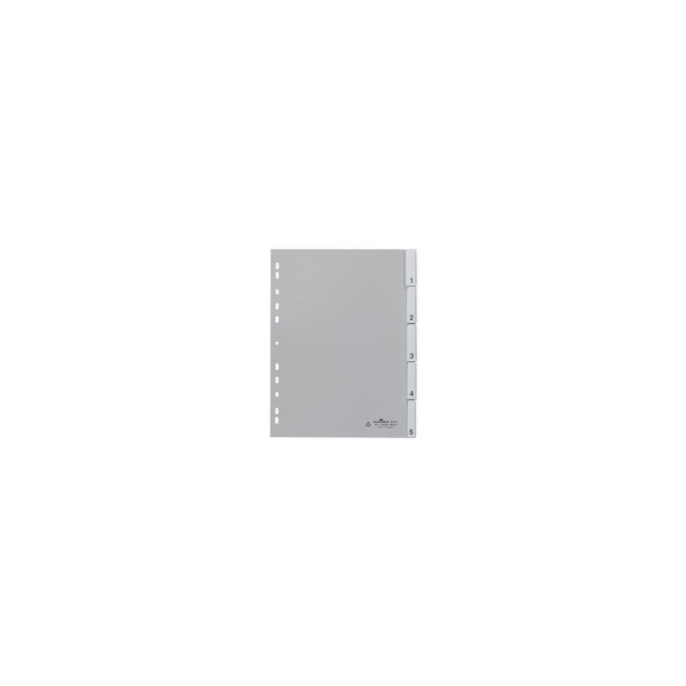 DURABLE Intercalaires en plastique, PP, épaisseur: 0,12 mm