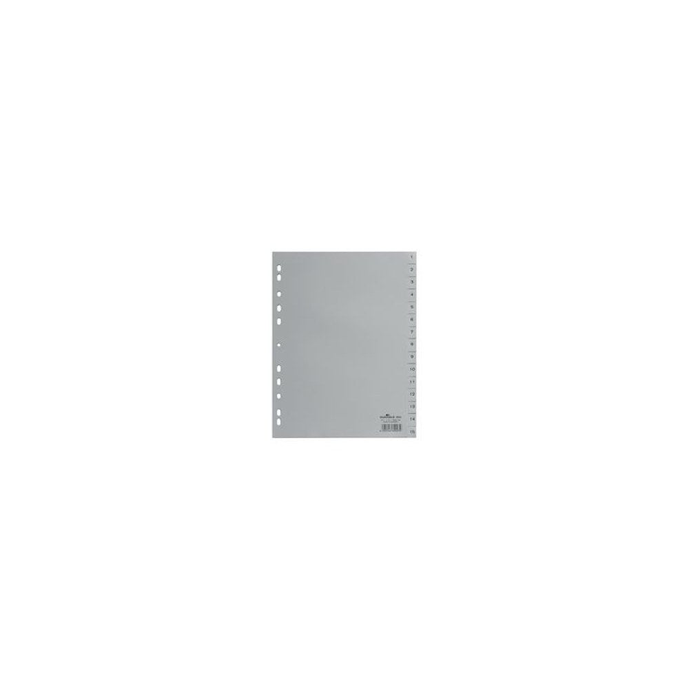DURABLE Intercalaires en plastique, chiffres, A4, 15 touches