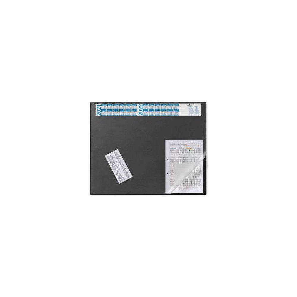 DURABLE Sous-main avec calendrier annuel, noir