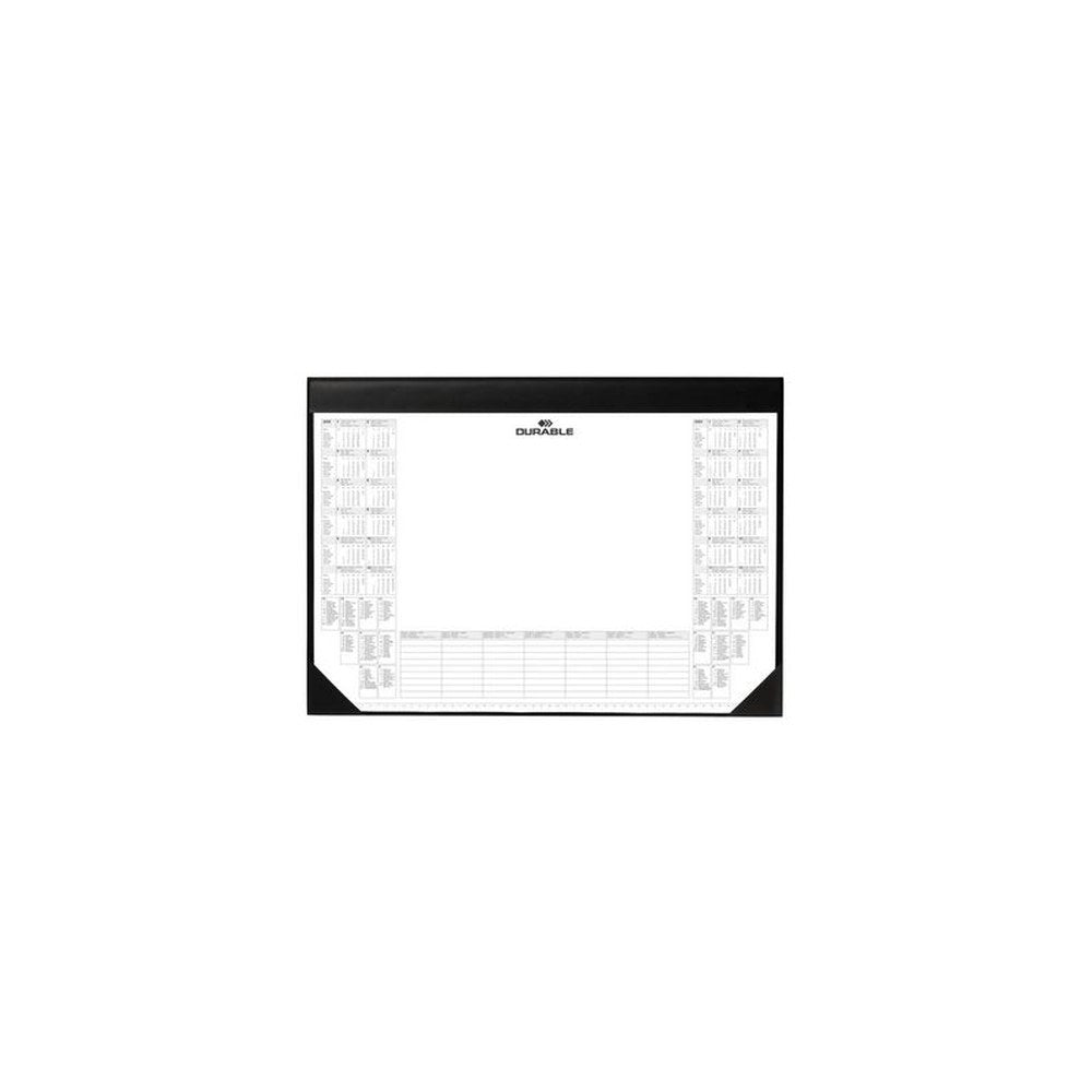 DURABLE Sous-main avec bloc de calendrier, noir