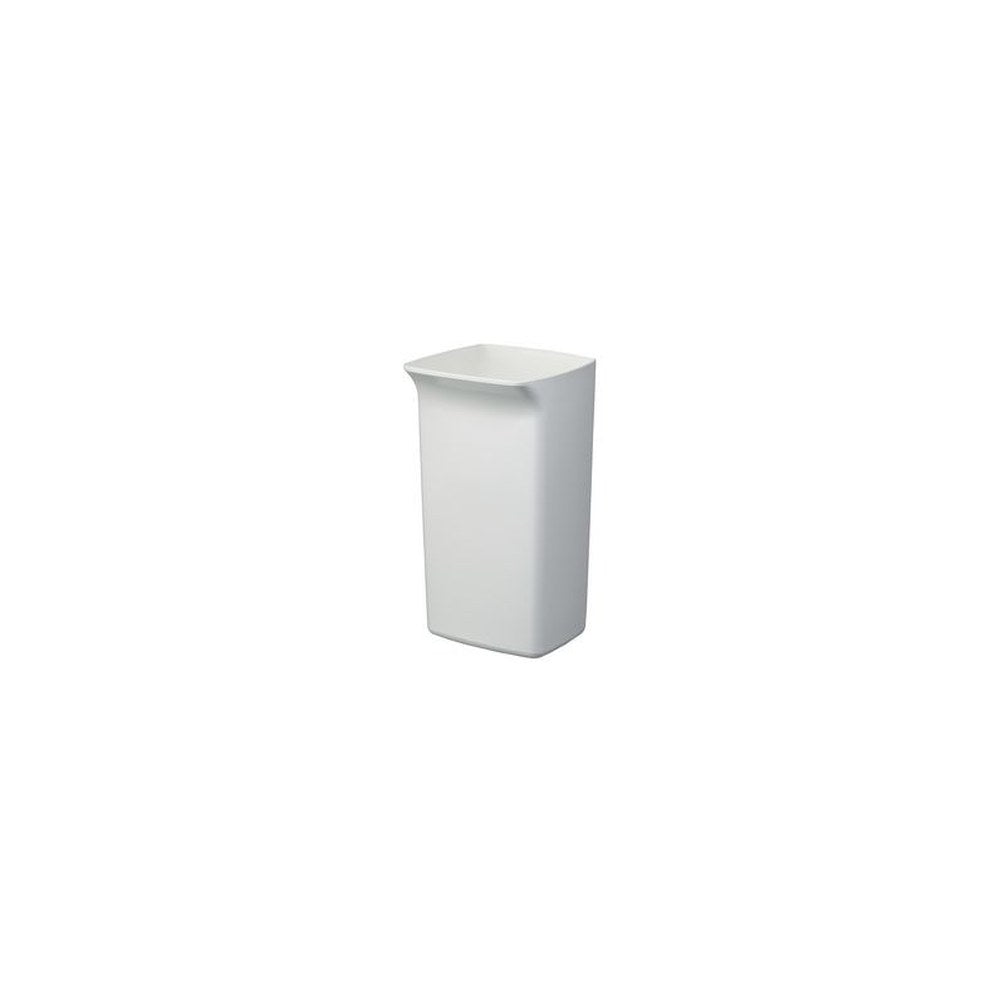 DURABLE Poubelle DURABIN SQUARE 40, forme carrée, blanc