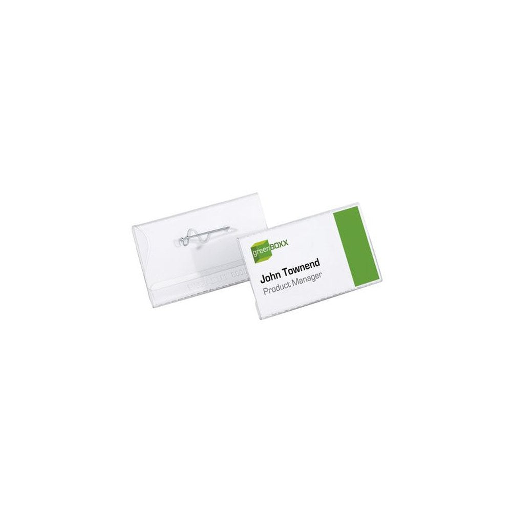 DURABLE Porte-badge avec épingle torsadée, 60 x 30 mm