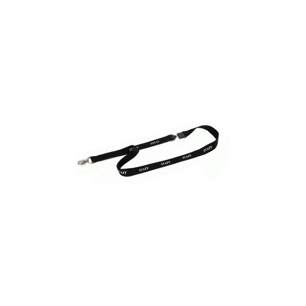 DURABLE Lacet textile 20 STAFF, longueur : 440 mm, noir
