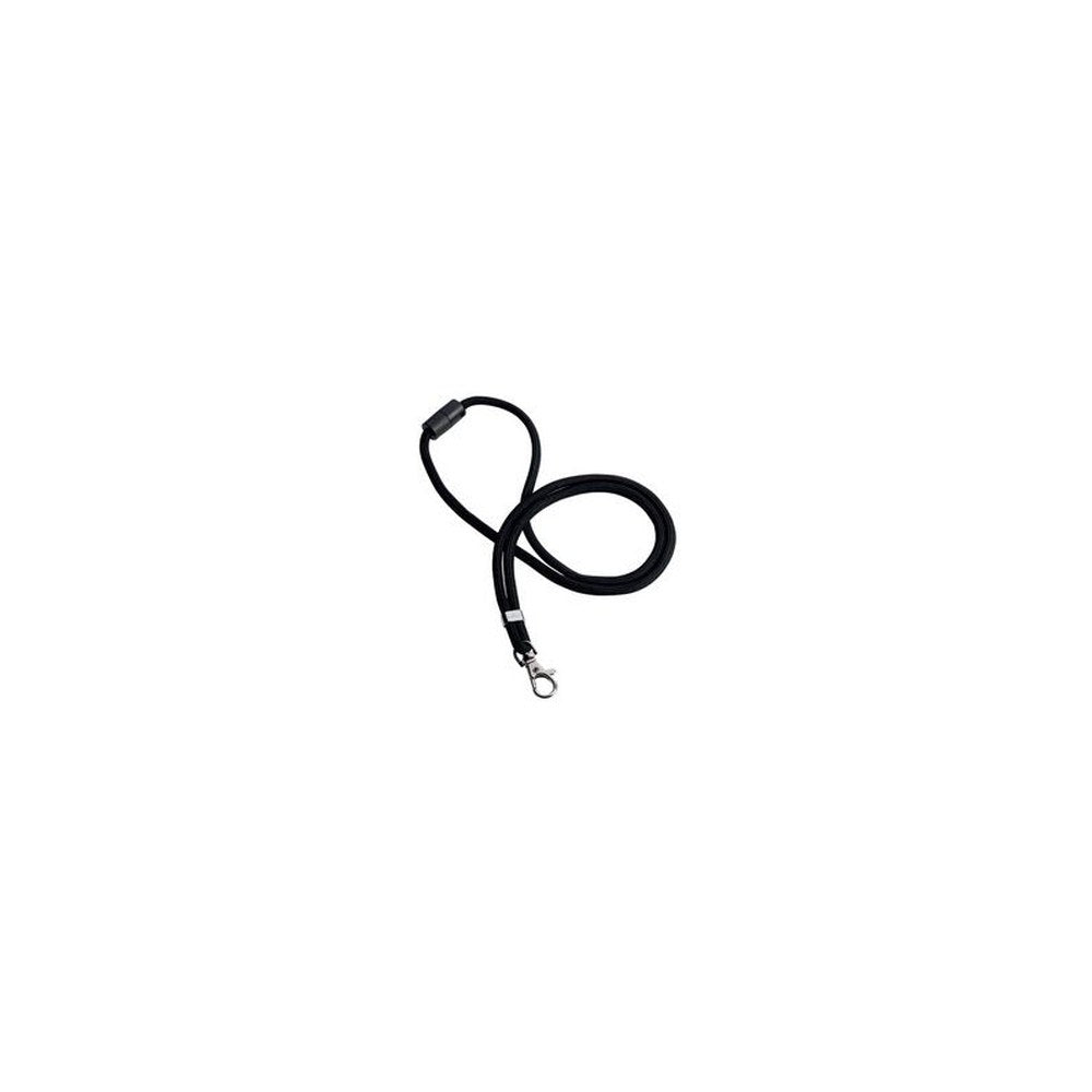 DURABLE Cordon textile rPET avec mousqueton, noir