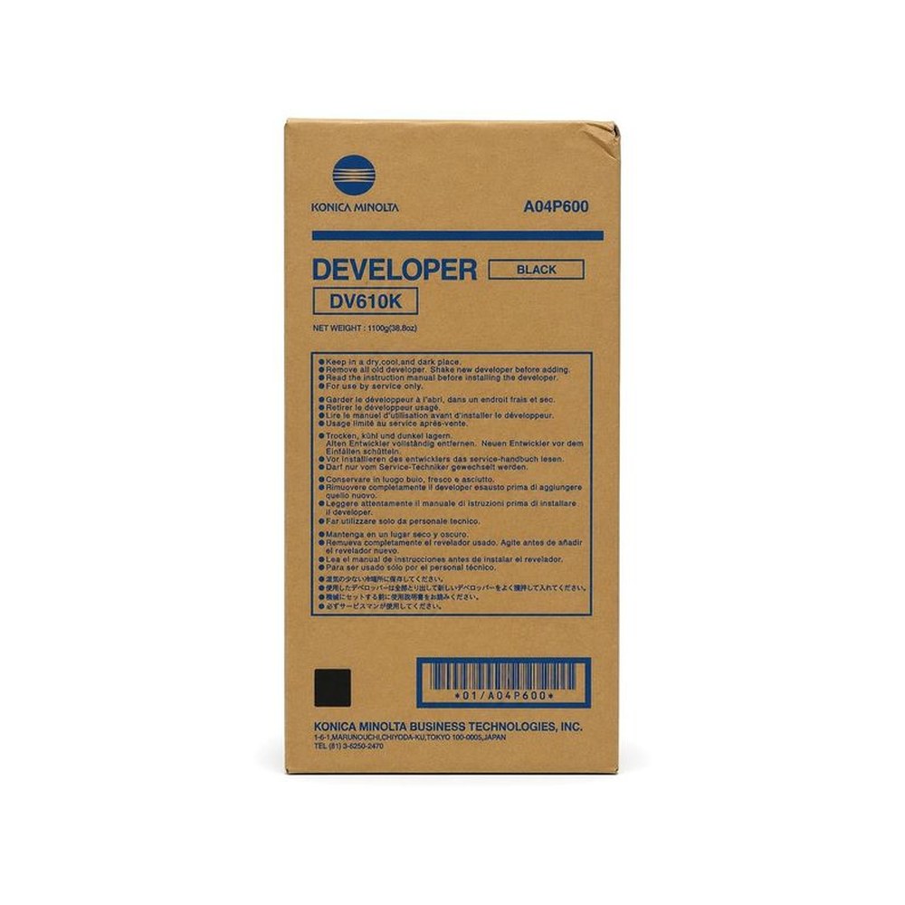 Développeur d'origine Konica Minolta A04P600 / DV-610 K - noir