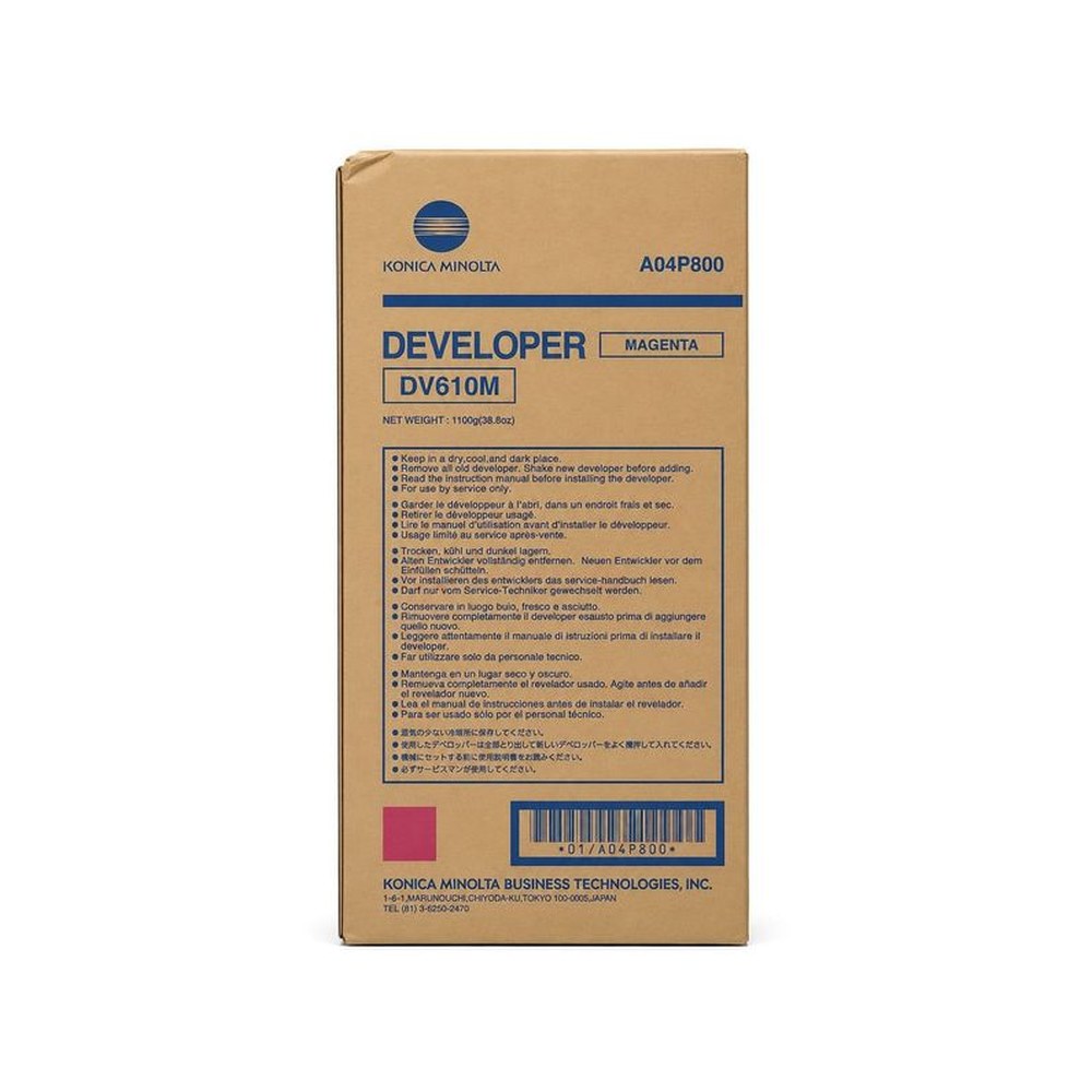 Développeur d'origine Konica Minolta A04P800 / DV-610 M - magenta
