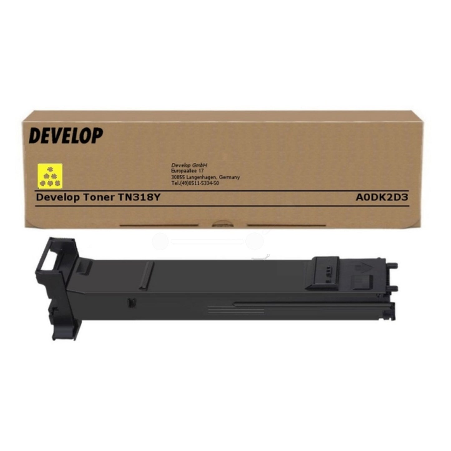 Toner d'origine Develop A0DK2D3 / TN-318 Y - jaune