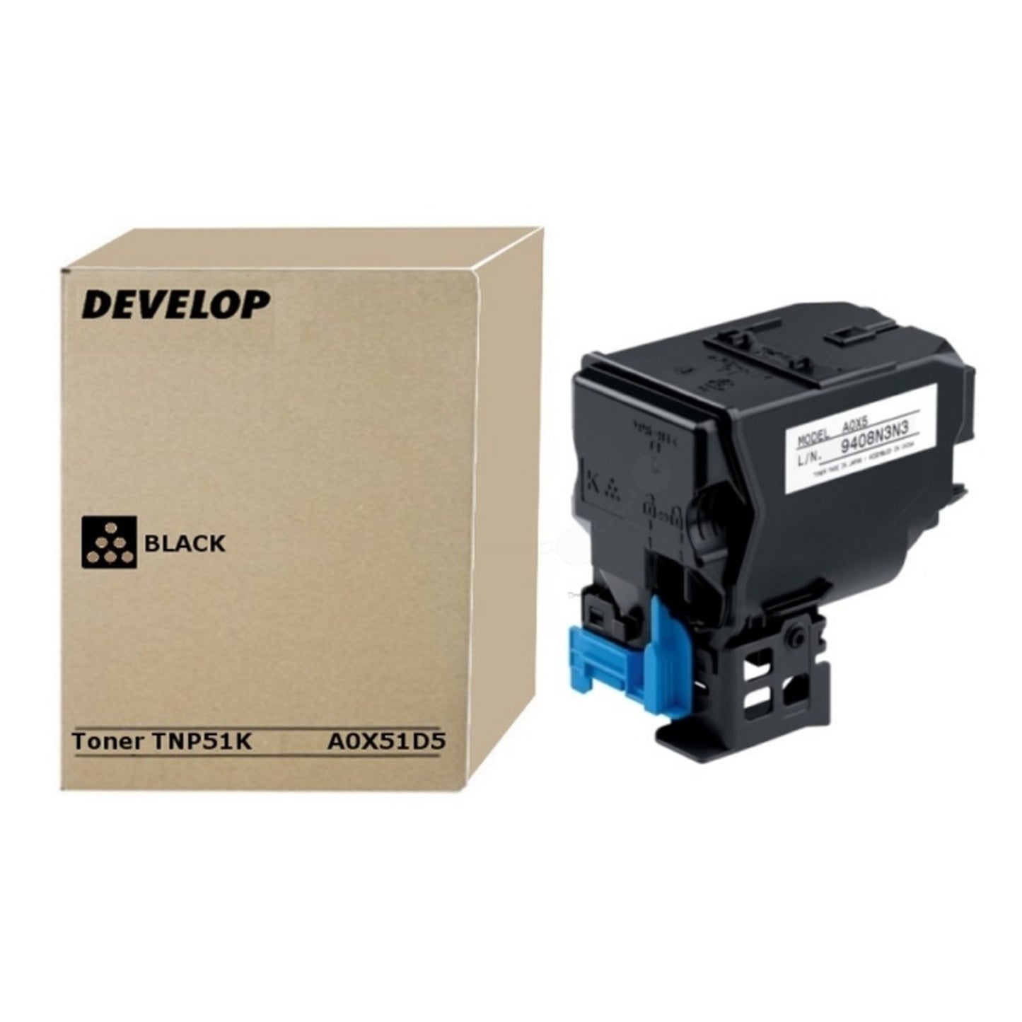 Toner d'origine Develop A0X51D5 / TNP-51 K - noir