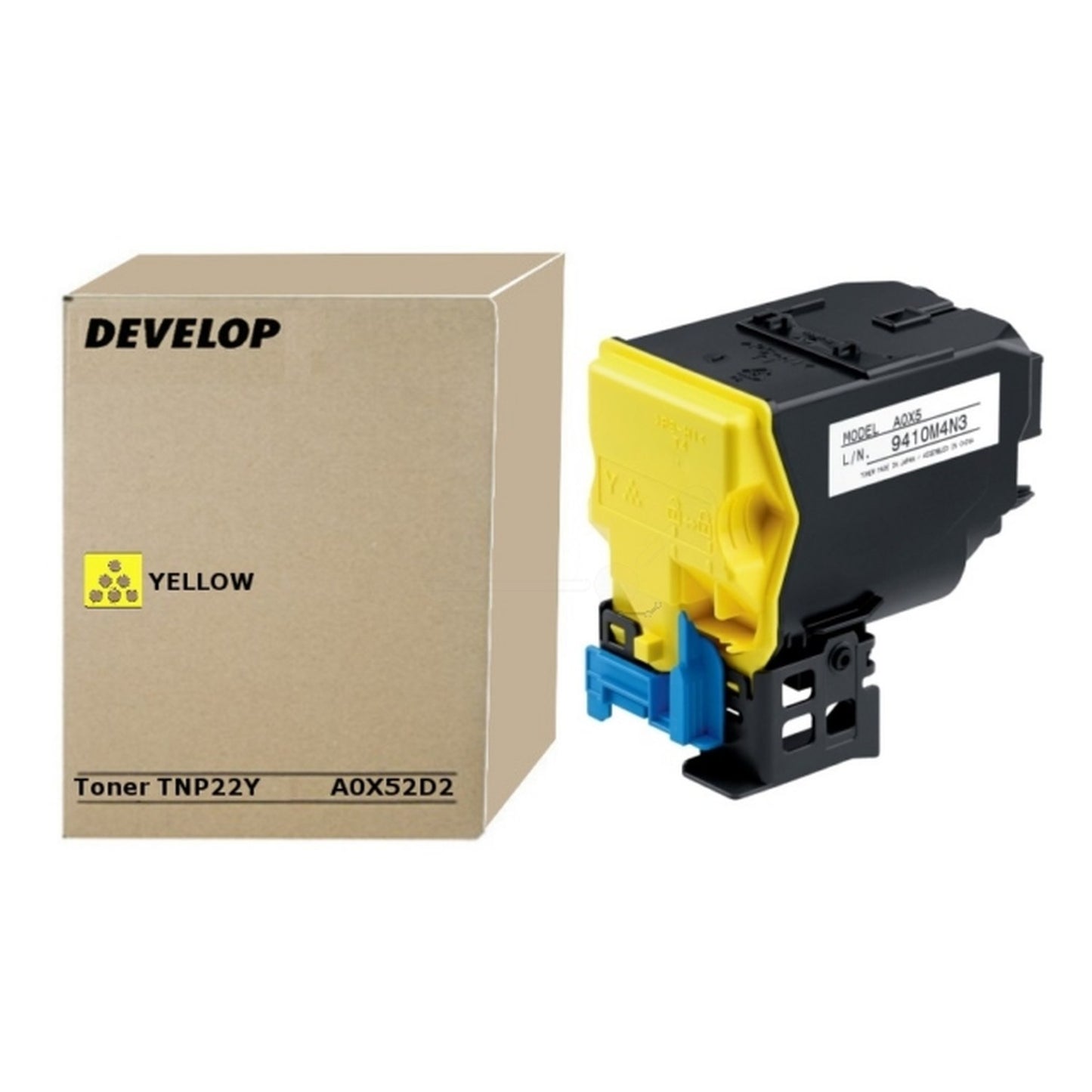 Toner d'origine Develop A0X52D2 / TNP-22 Y - jaune