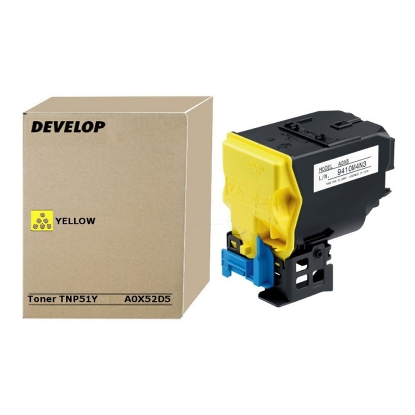 Toner d'origine Develop A0X52D5 / TNP-51 Y - jaune