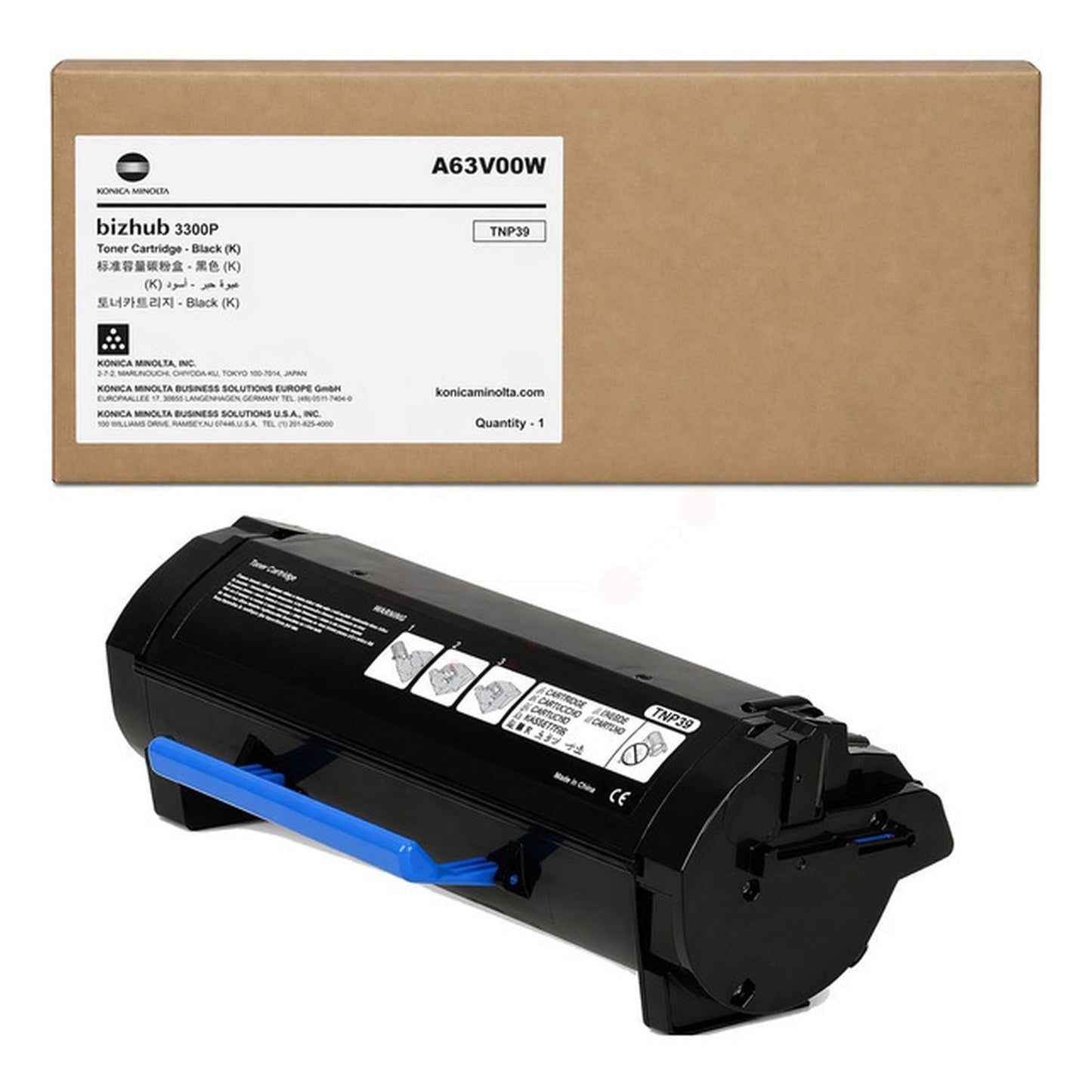 Toner d'origine Konica Minolta A63V00W / TNP-39 - noir