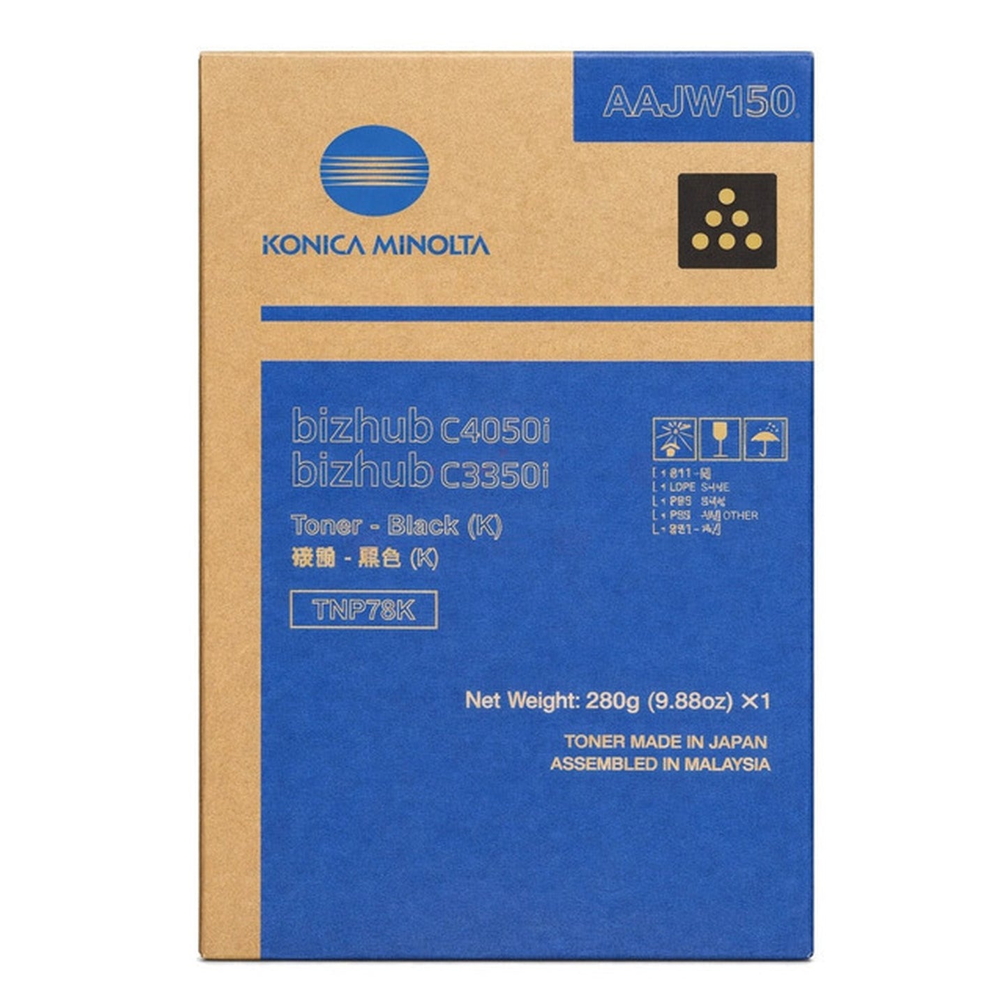 Toner d'origine Konica Minolta AAJW150 / TNP-79 K - noir
