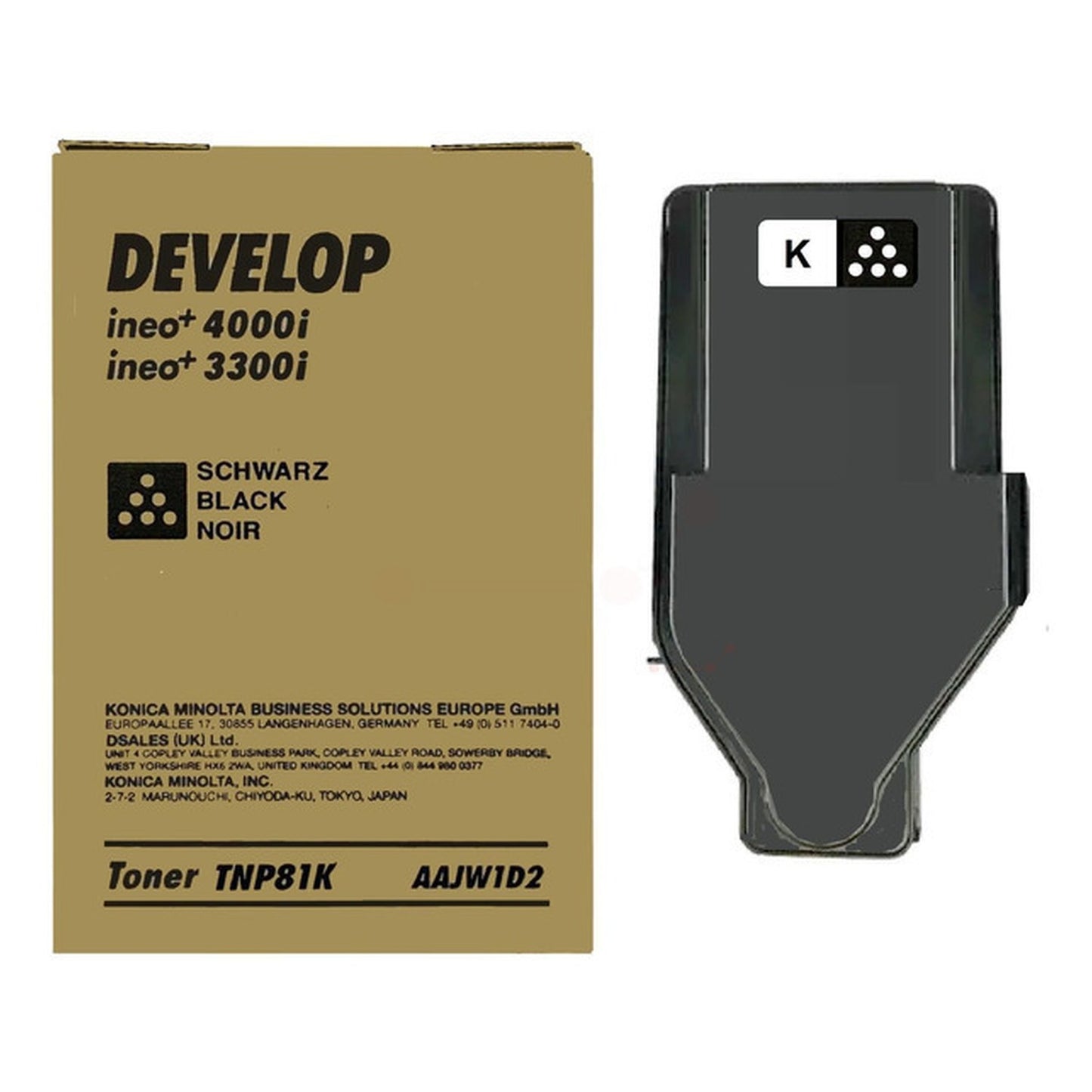 Toner d'origine Develop AAJW1D2 / TNP-81 K - noir