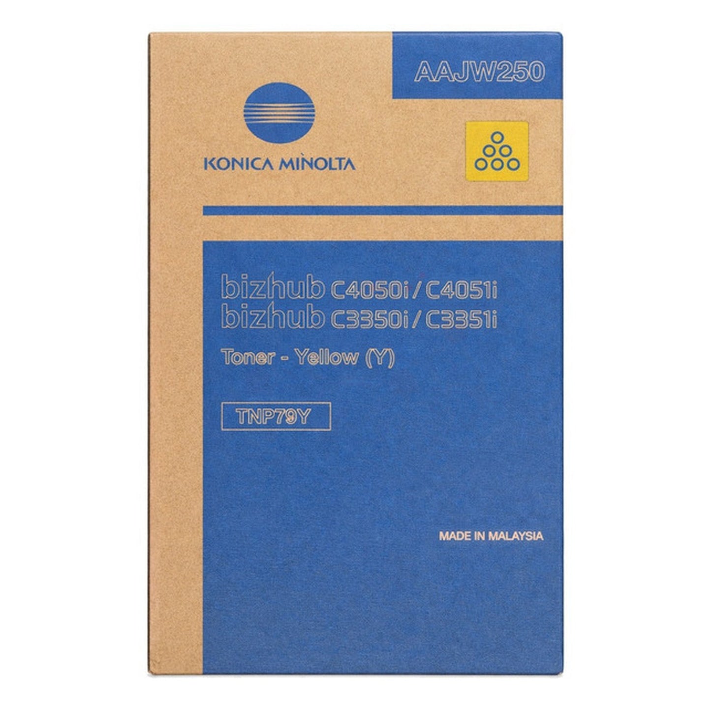 Toner d'origine Konica Minolta AAJW250 / TNP-79 Y - jaune