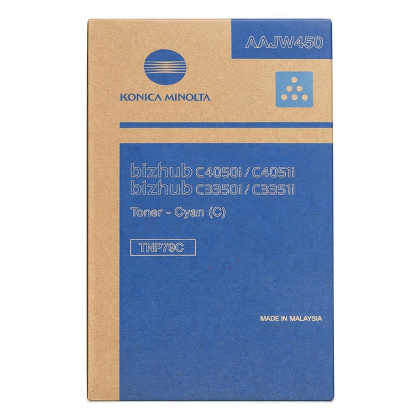 Toner d'origine Konica Minolta AAJW450 / TNP-79 C - cyan