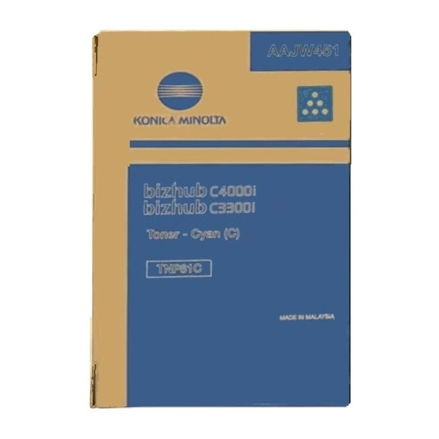 Toner d'origine Konica Minolta AAJW451 / TNP-81 C - cyan