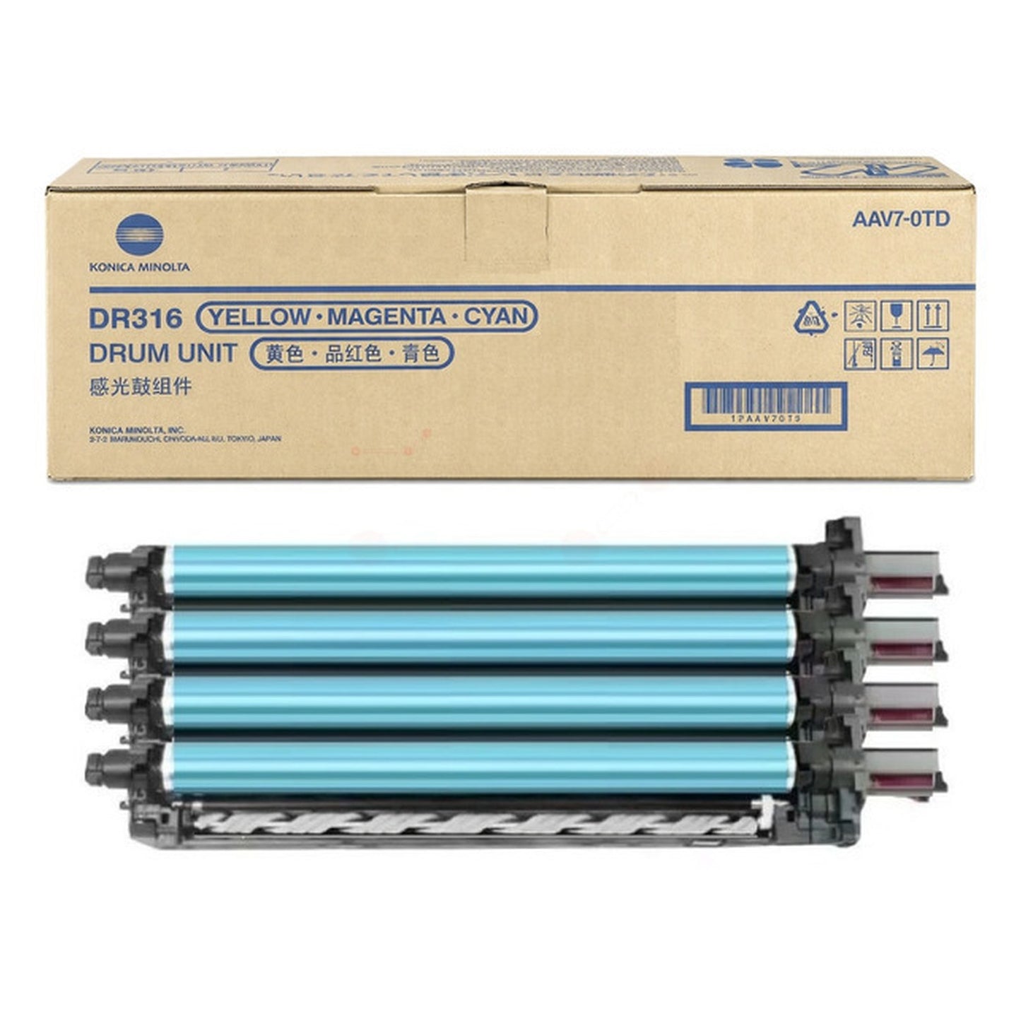 Tambour d'origine Konica Minolta AAV70TD / DR-316 C - multicouleur