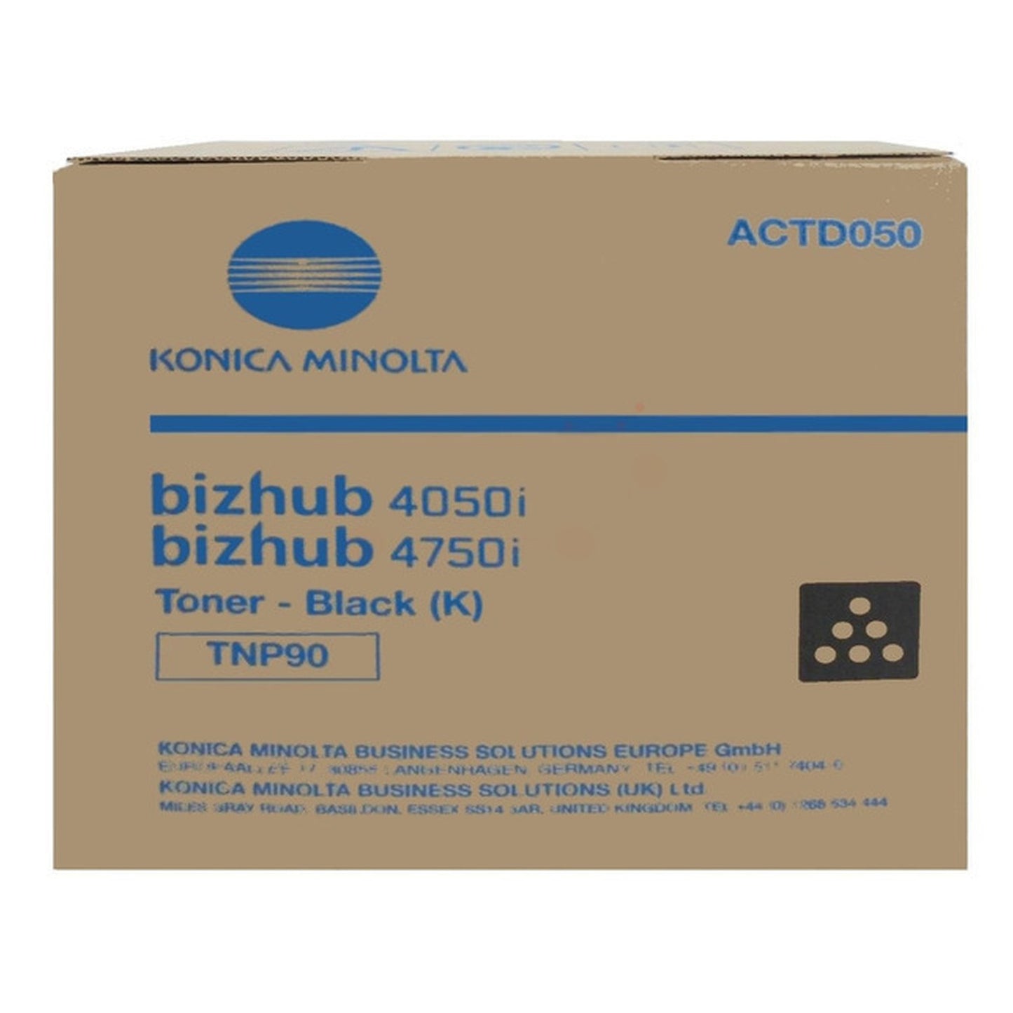 Toner d'origine Konica Minolta ACTD050 / TNP-90 - noir