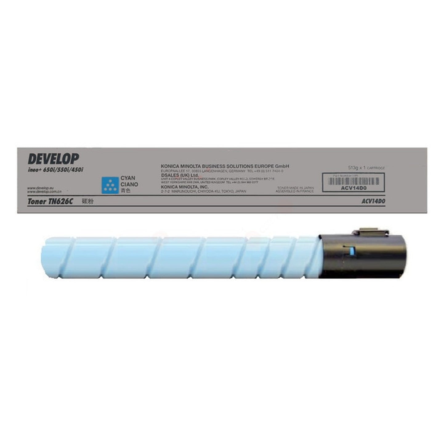 Toner d'origine Develop ACV14D0 / TN-626 C - cyan
