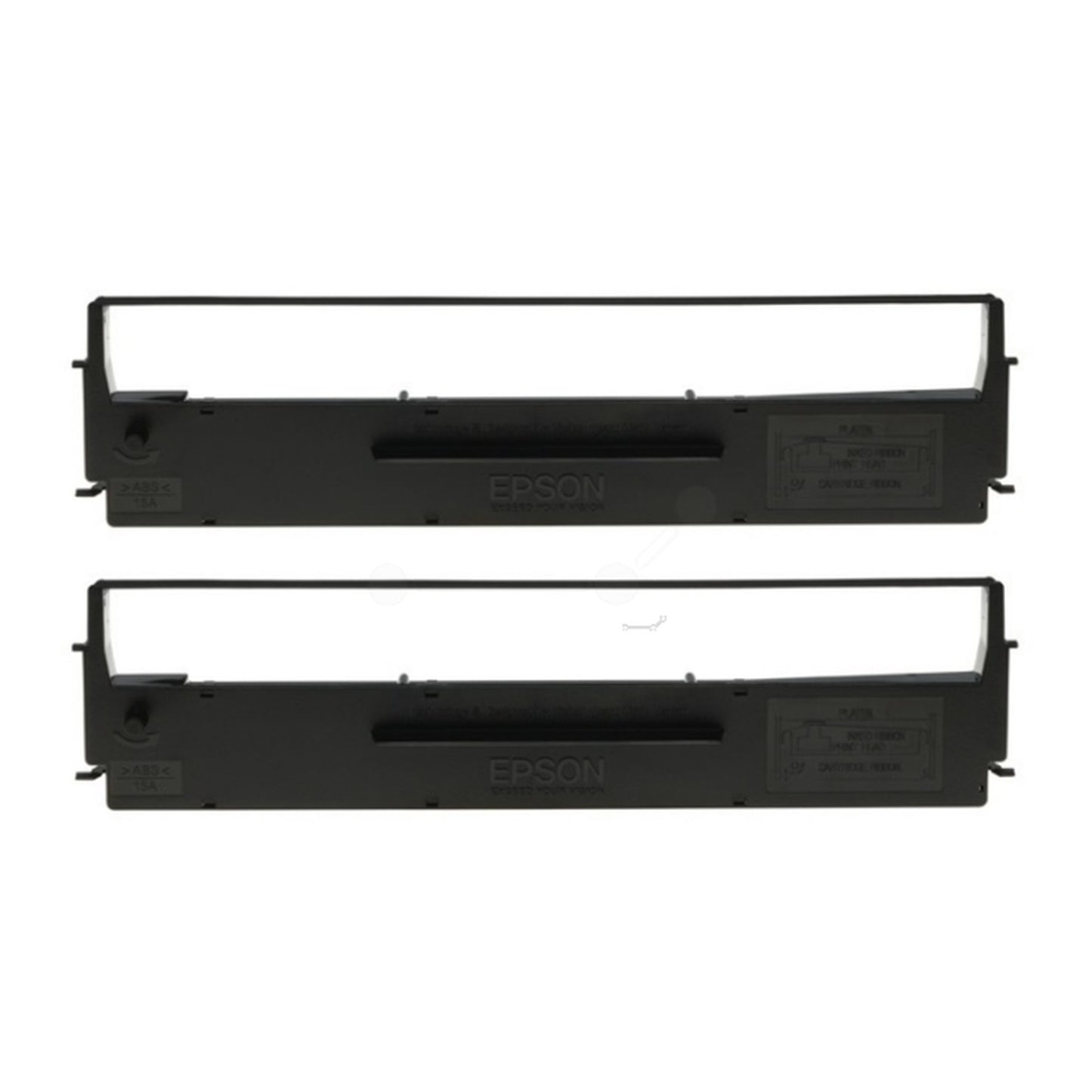 Ruban d'origine Epson C13S015613 - noir - pack de 2