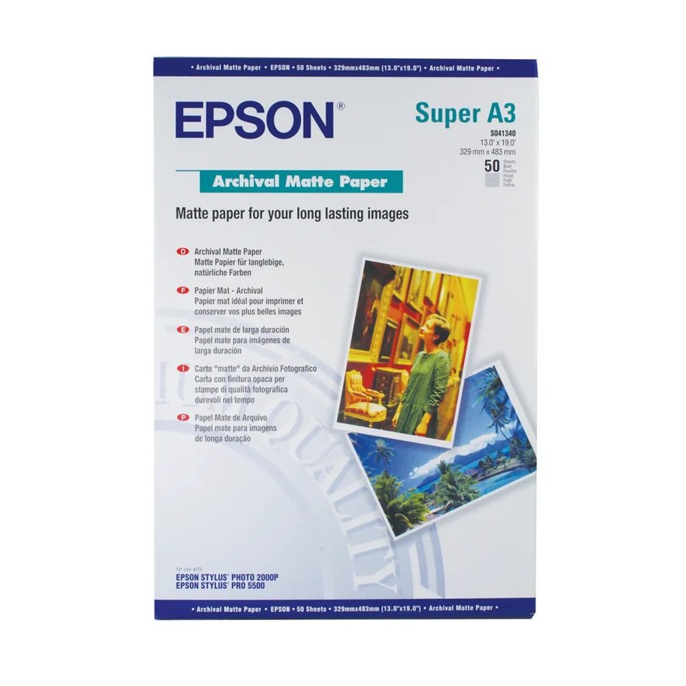Papier photo A3 d'origine Epson C13S041340