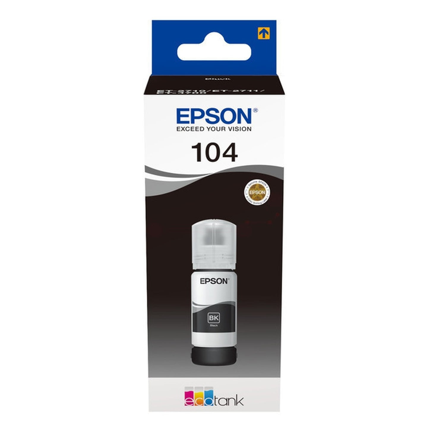 Bouteille d'encre d'origine Epson C13T00P140 / 104 - noire
