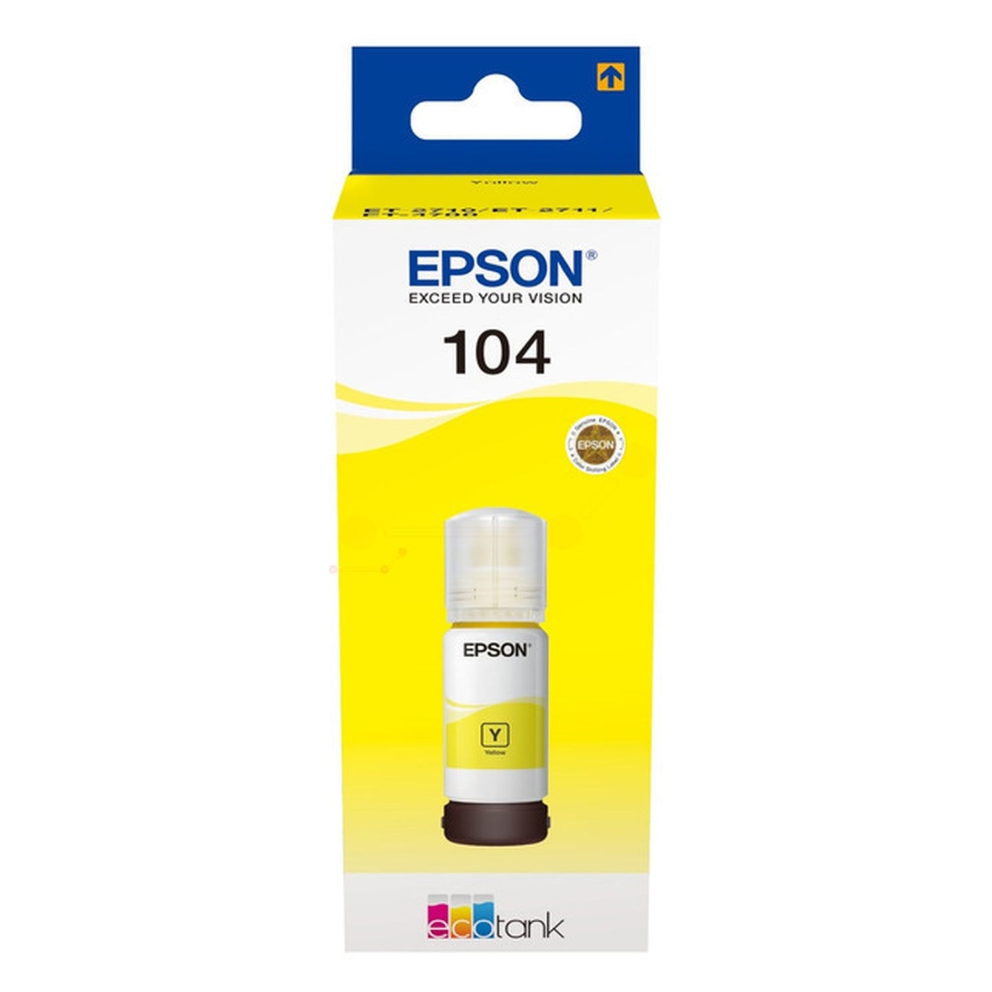 Bouteille d'encre d'origine Epson C13T00P440 / 104 - jaune