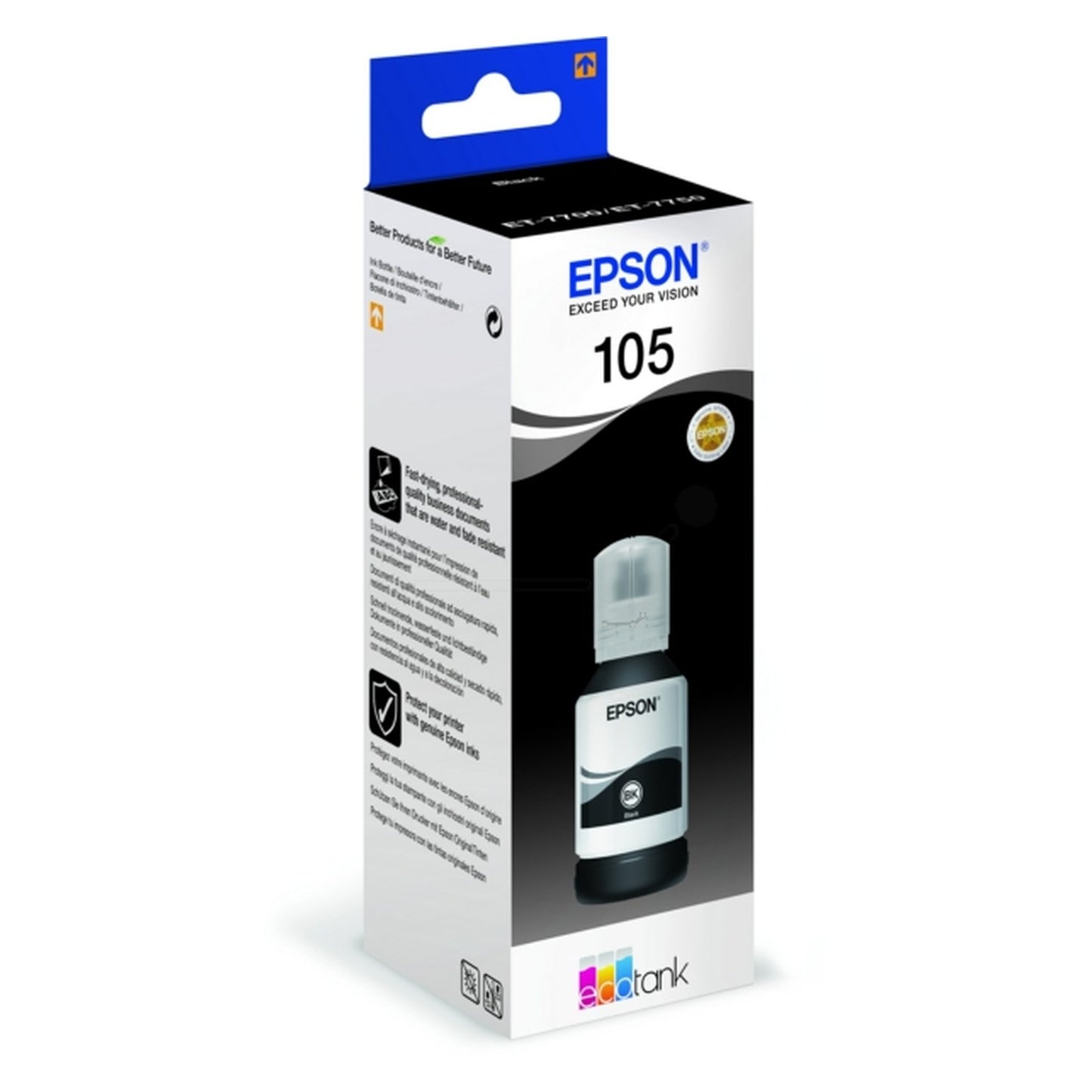 Bouteille d'encre d'origine Epson C13T00Q140 / 105 - noire