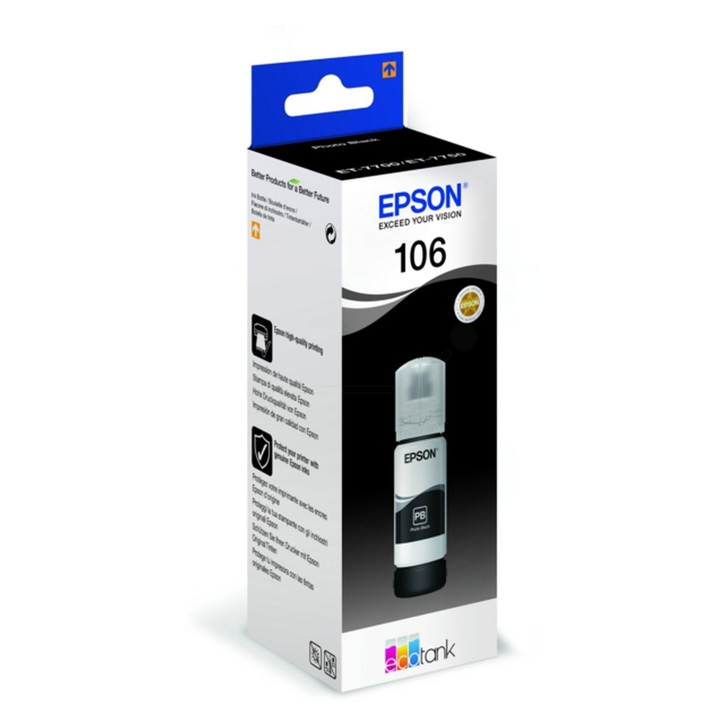 Bouteille d'encre d'origine Epson C13T00R140 / 106 - noire