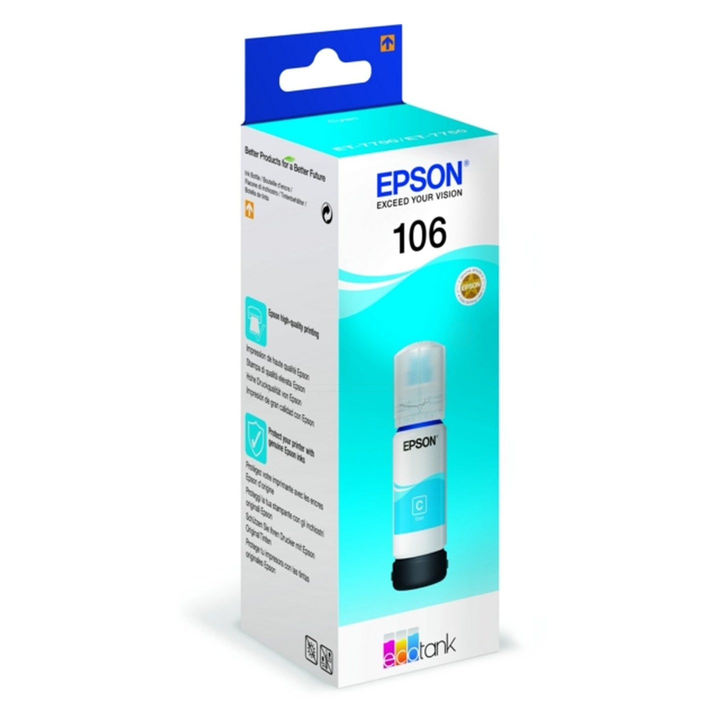 Bouteille d'encre d'origine Epson C13T00R240 / 106 - cyan