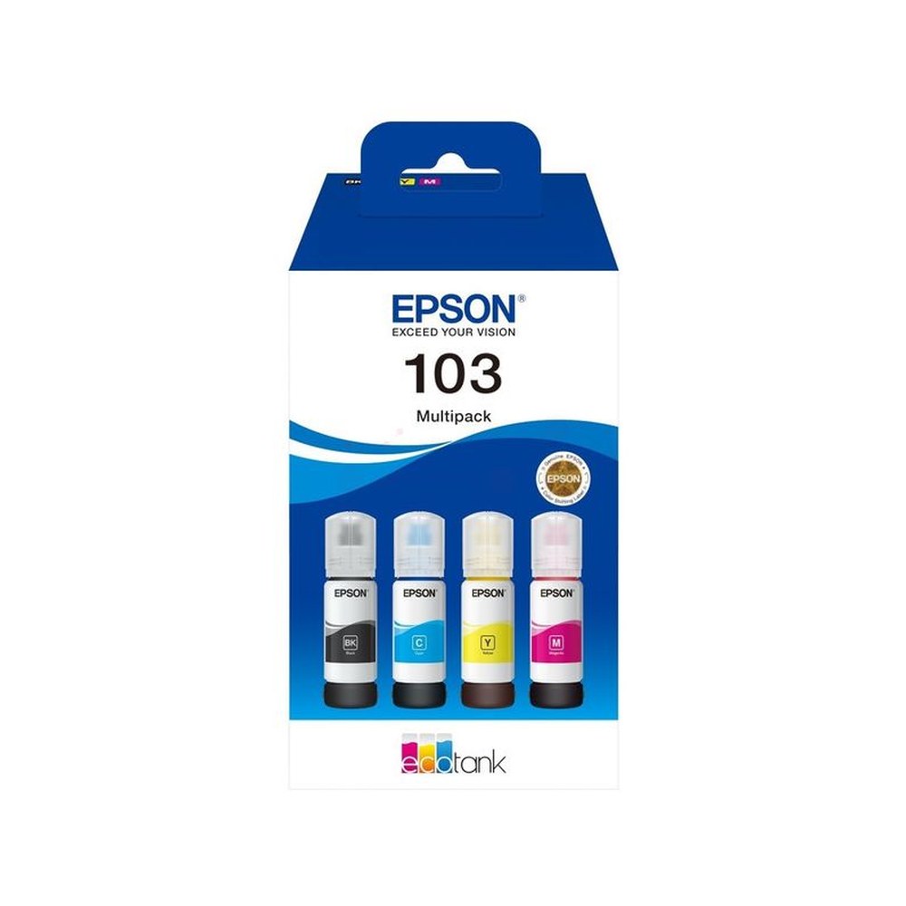 Cartouches d'origines Epson C13T00S64A / 103 - multipack 4 couleurs : noire, cyan, magenta, jaune