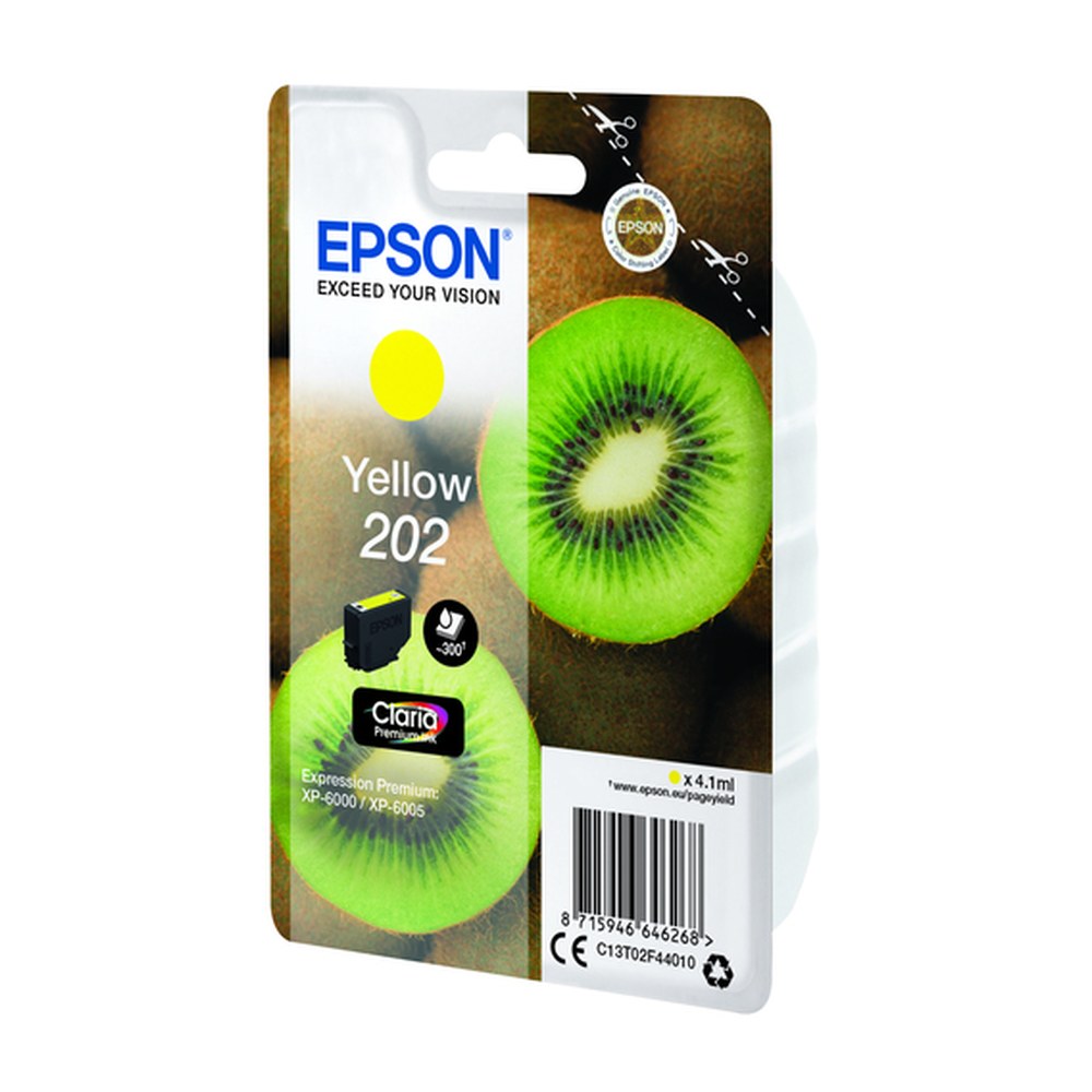 Cartouche d'origine Epson C13T02F44020 / 202 - jaune