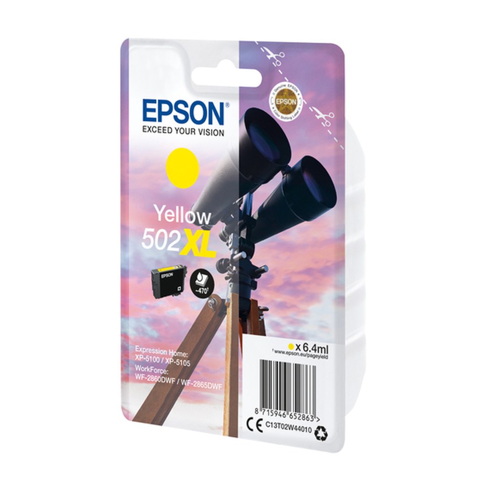 Cartouche d'origine Epson C13T02W44020 / 502XL - jaune