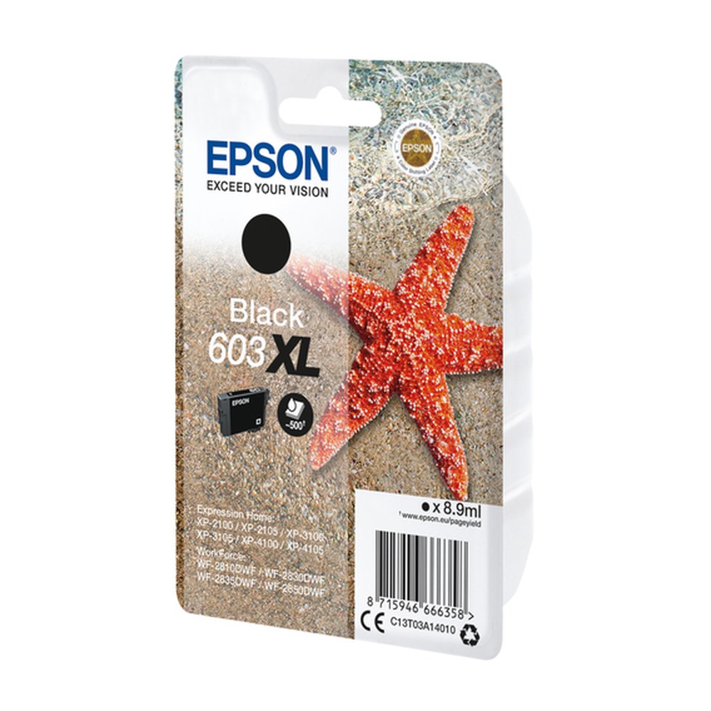 Cartouche d'origine Epson C13T03A14010 / 603XL - noire