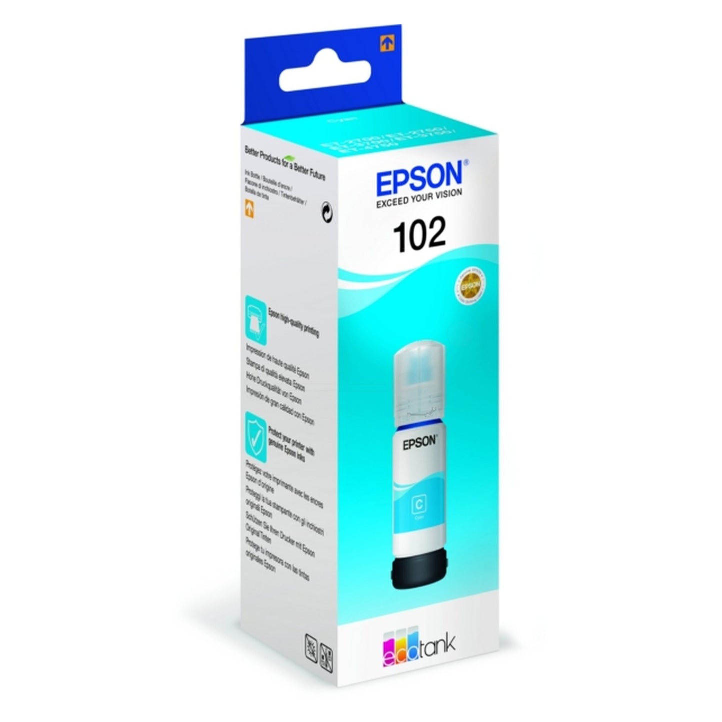 Bouteille d'encre d'origine Epson C13T03R240 / 102 - cyan
