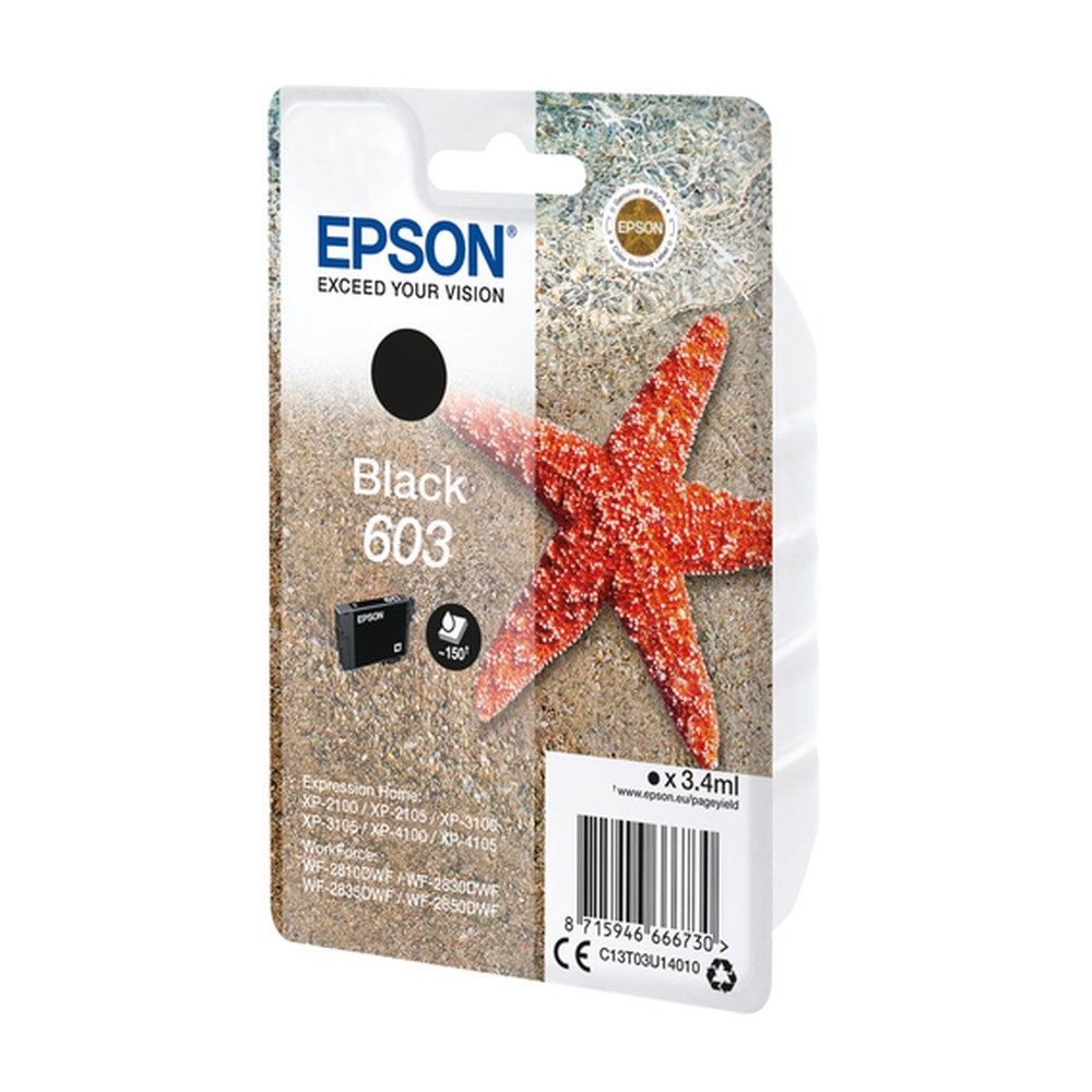 Cartouche d'origine Epson C13T03U14020 / 603 - noire