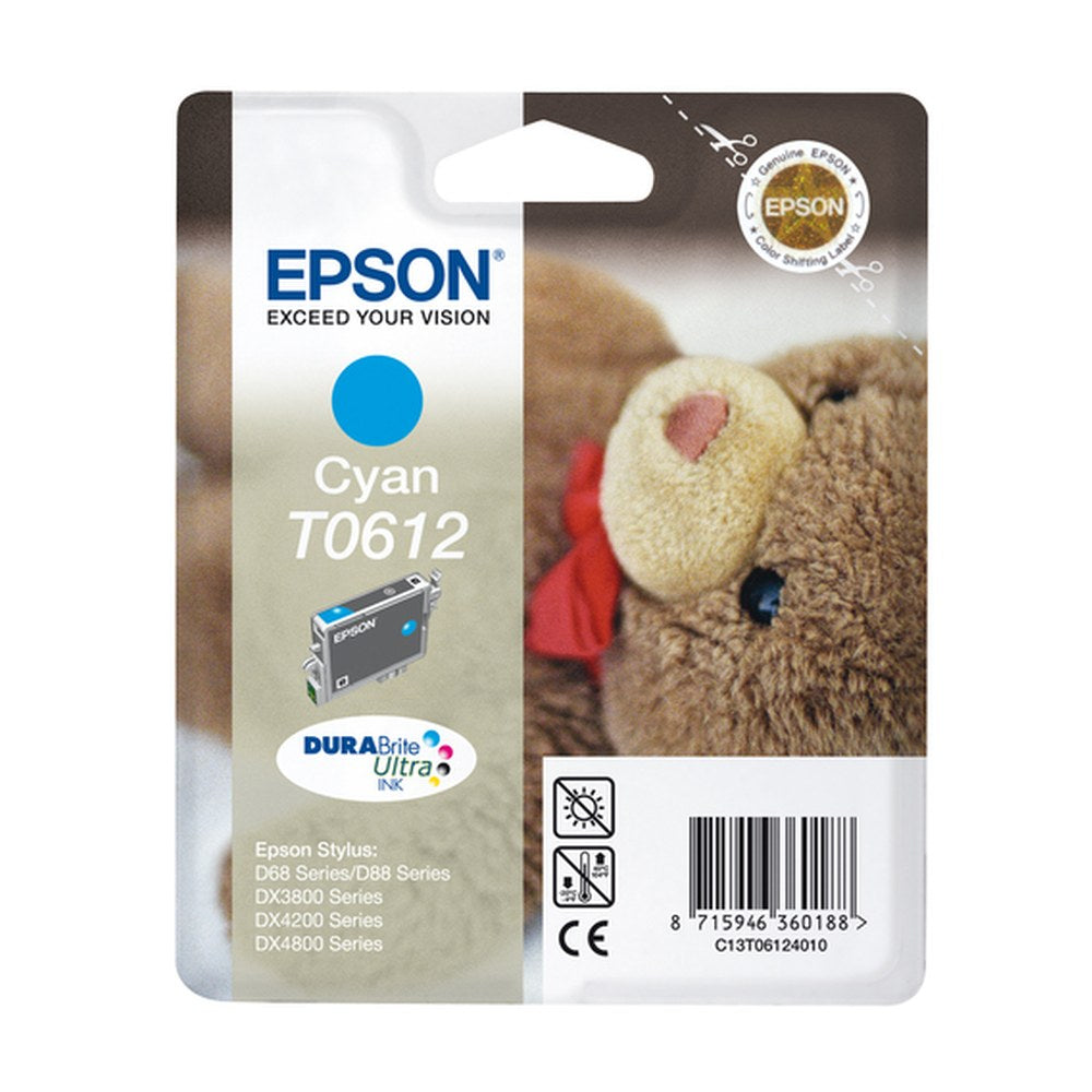 Cartouche d'origine Epson C13T06124010 / T0612 - cyan