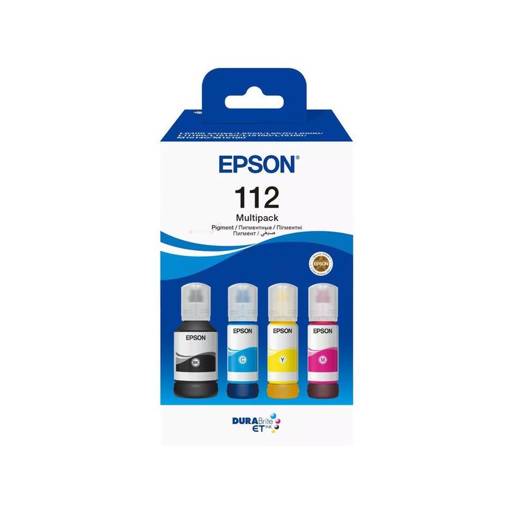 Cartouches d'origines Epson C13T06C64A / 112 - multipack 4 couleurs : noire, cyan, magenta, jaune