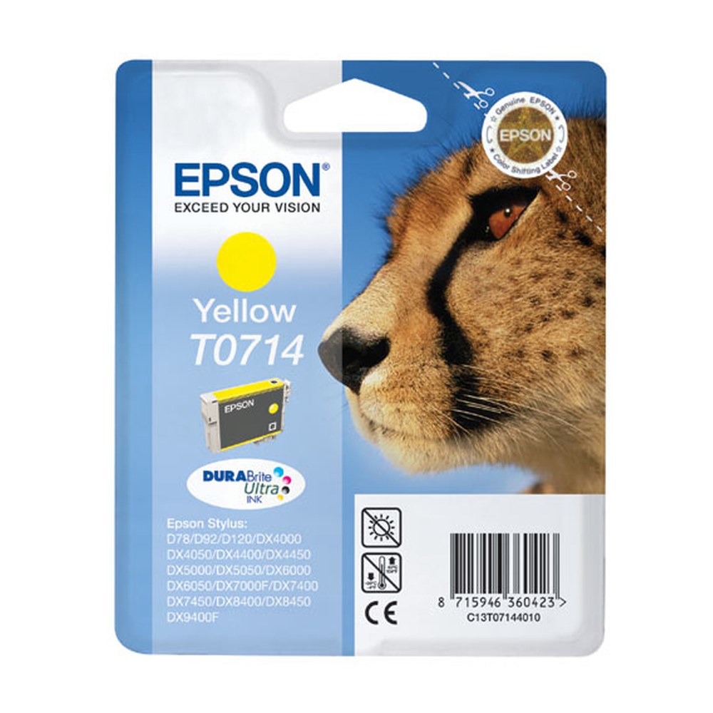 Cartouche d'origine Epson C13T07144011 / T0714 - jaune