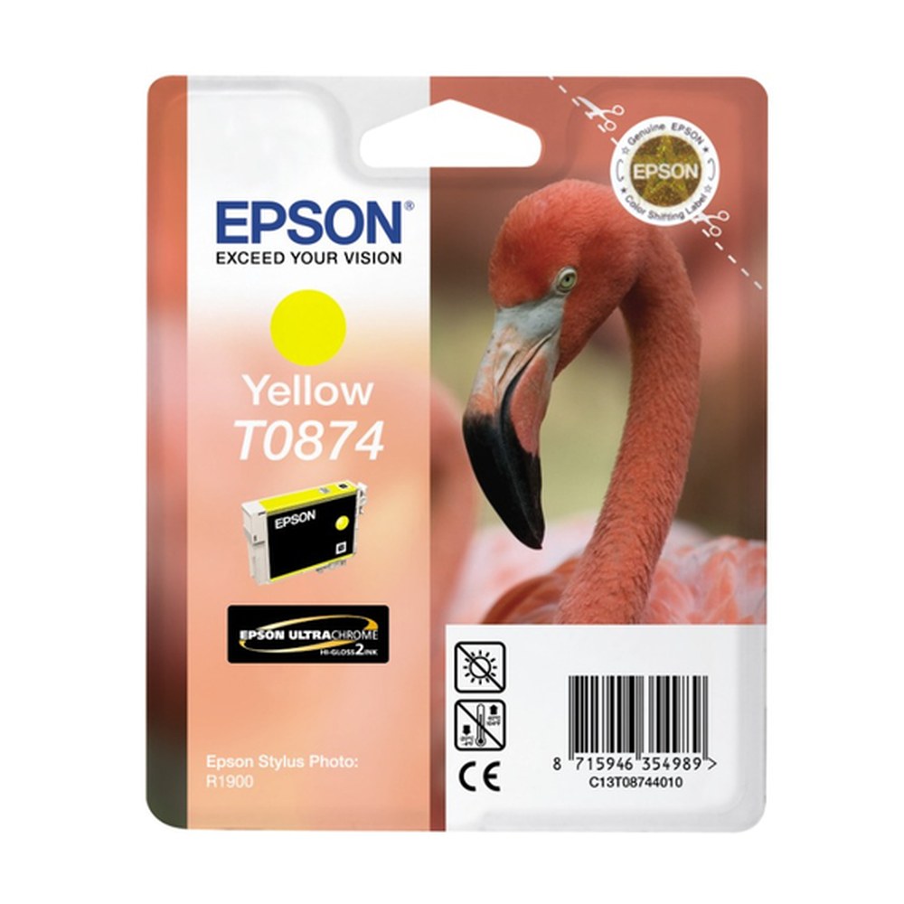 Cartouche d'origine Epson C13T08744010 / T0874 - jaune